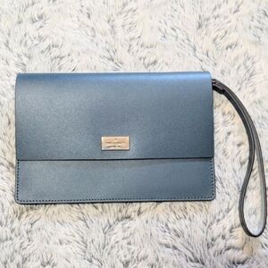 NEW Kate Spade Mollie Wristlet Wallet Blue Leather Putnam Drive